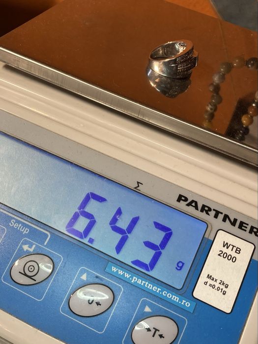 Inel aur alb cu diamante 1.55ct