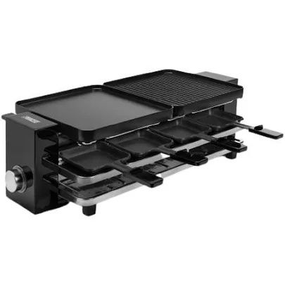 Gratar raclette Princess Piano Black 162925, 1200 W, 8 persoane