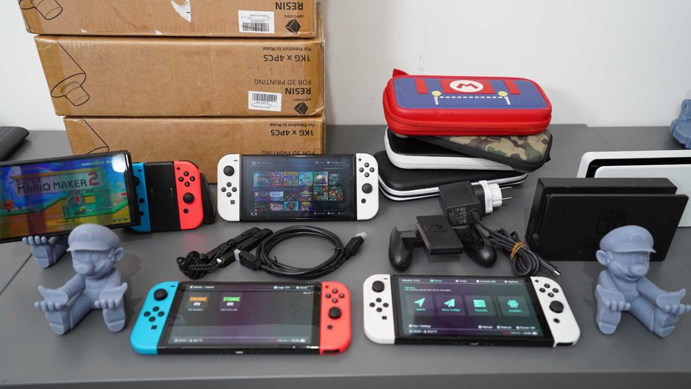 Nintendo Switch OLED - 128 GB, с emuNAND, Android, Hekate и Atmosphere
