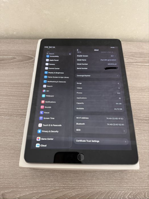 Продам iPad 9 в идеальном состоянии.