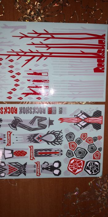 Set Stickere / abtibilduri deosebite ROCK SHOX ORIGINALE !