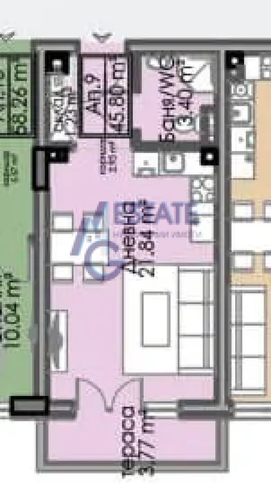 Студио В Кв. Азимут, Бургас