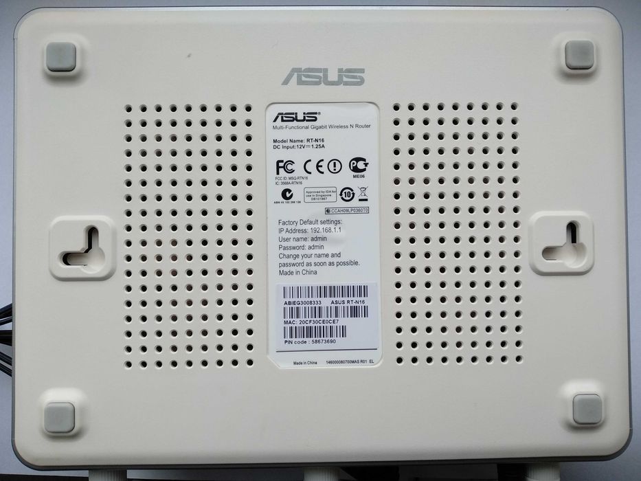Router WIFI Asus model RT-N16