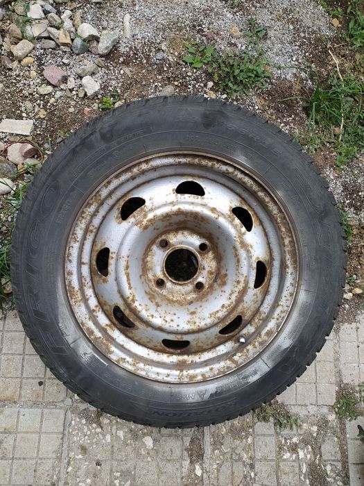Стоманени джанти 4бр 15" 4x108 (Peugeot 206) със зимни гуми