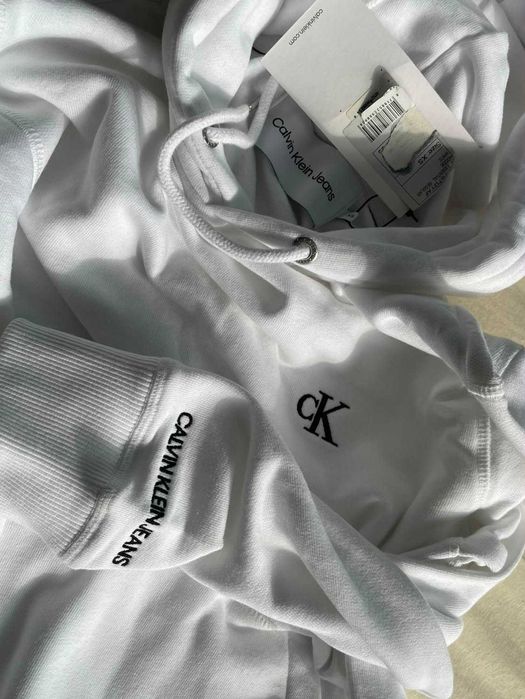 Hanorac alb Calvin Klein Jeans , marimea XS