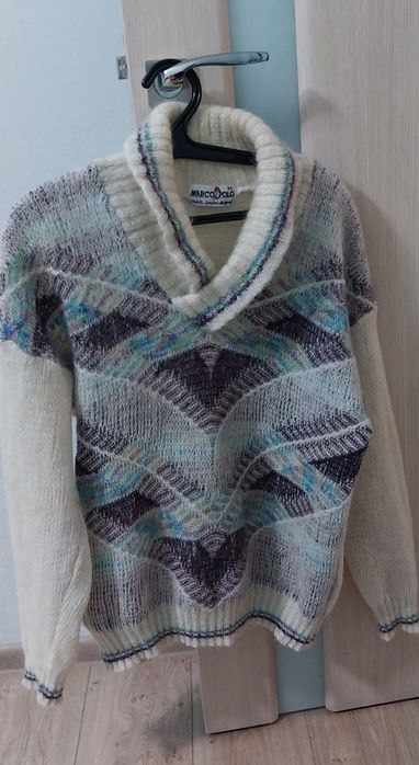 Пуловер свитер Марко поло шерсть мериноса