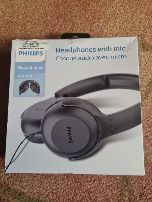 Căști cu fir Philips tauh201bk