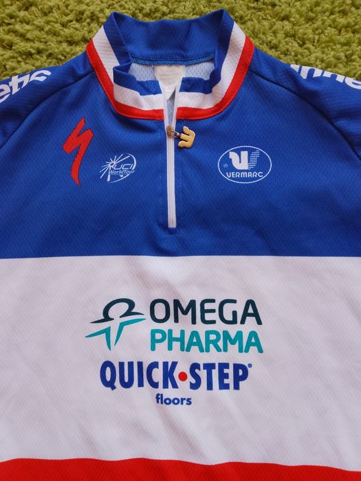 Tricou Ciclism Omega Pharma - Quick Step French Champion 2012/13