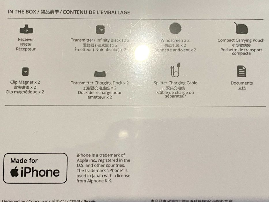 DJI Mic Mini 2TX+1 Mobile RX WiFi 2 lavaliere+RECEPTOR USB-C SIGILAT