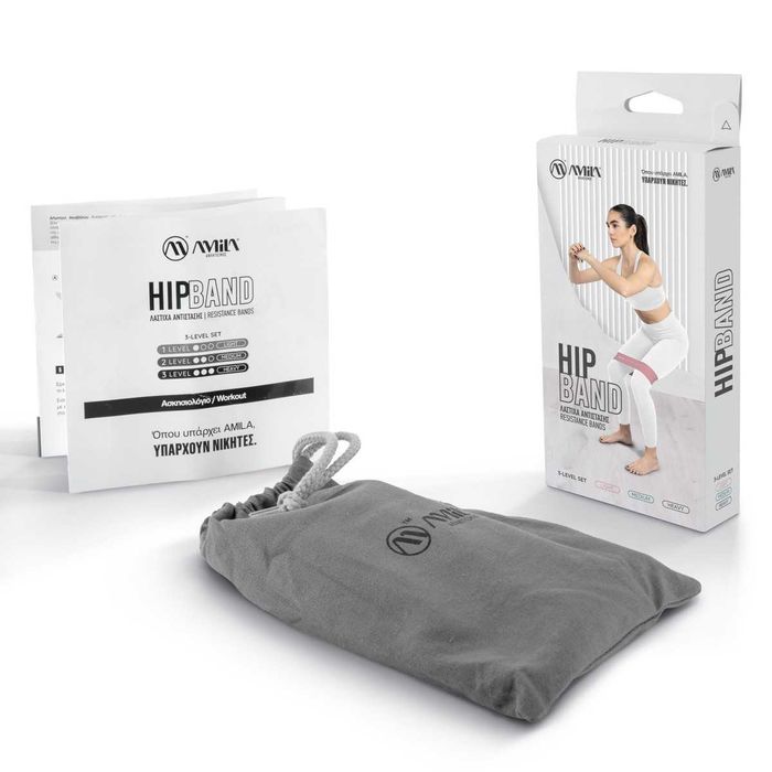 Сет Ластици за Крака Amila Hip Band Triniry 3 броя, Фитнес Аксесоари