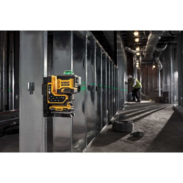Лазерен нивелир DeWalt DCLE34035D1, 18V, 3 x 360°, зелен