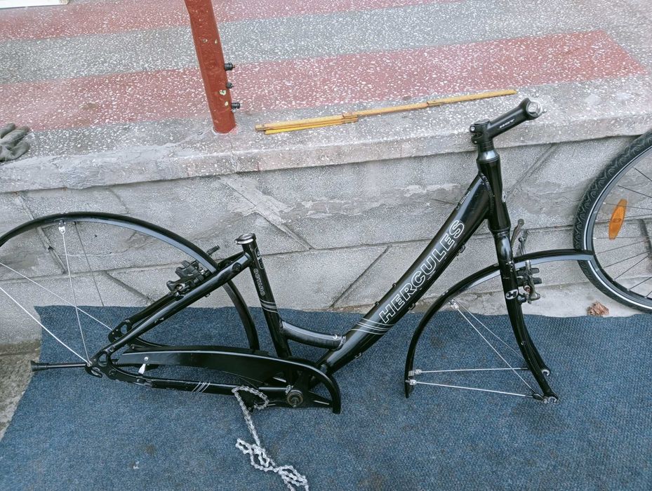 Cadru + furca Alu Hercules Germania Roti 28 Cadru mtb 26 Furca aer sei