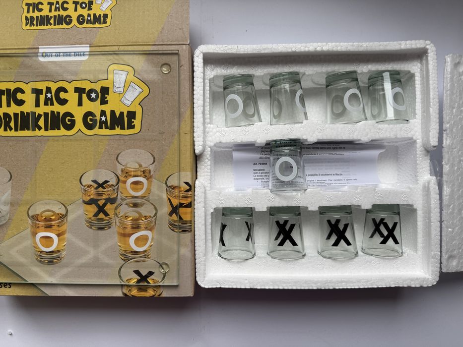 Drinking game tic tac toe