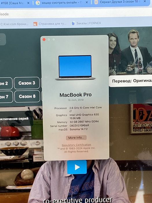 Macbook pro 16/2019/32ram/512ssd