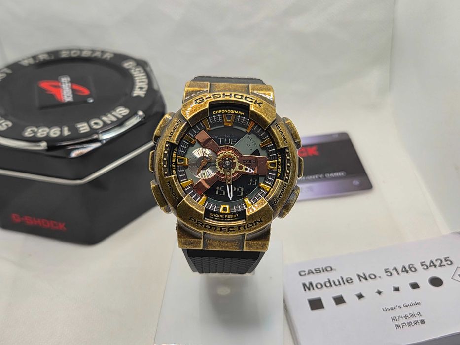 Ceas SPORT Barbatesc Casio g shock gm110 Metal ,BLACK TEXTURED , Barbati NOU,Garantie 2 ani