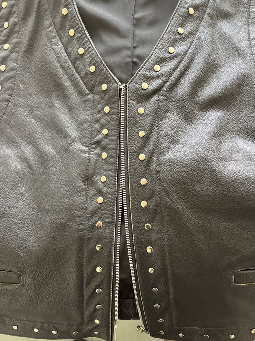 Vesta biker , piele