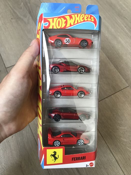 Hot wheels колички Ferrari 5-pack supra bmw mecedes audi hotwheels