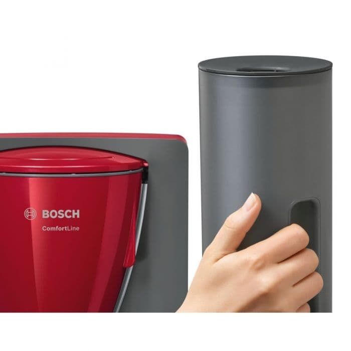 Cafetiera Bosch TKA6A044, 1200 W, 1.25 l, 15 cesti, Rosu