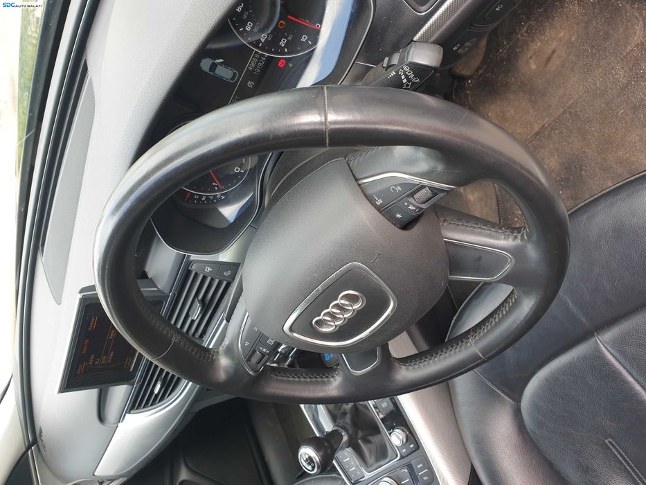 Volan Piele 4 Spite cu Comenzi FARA Airbag Audi A6 C7 NFL Non Facelift 2011 - 2014 [K5449]