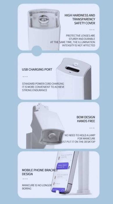 Lampă Unghii MOSYRA™, LED UV, fără fir