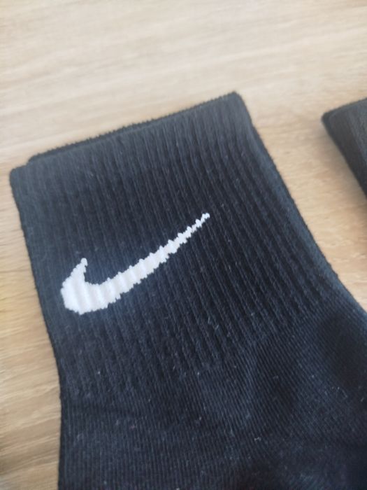 Patru perechi de șosete negre unisex din bumbac Nike