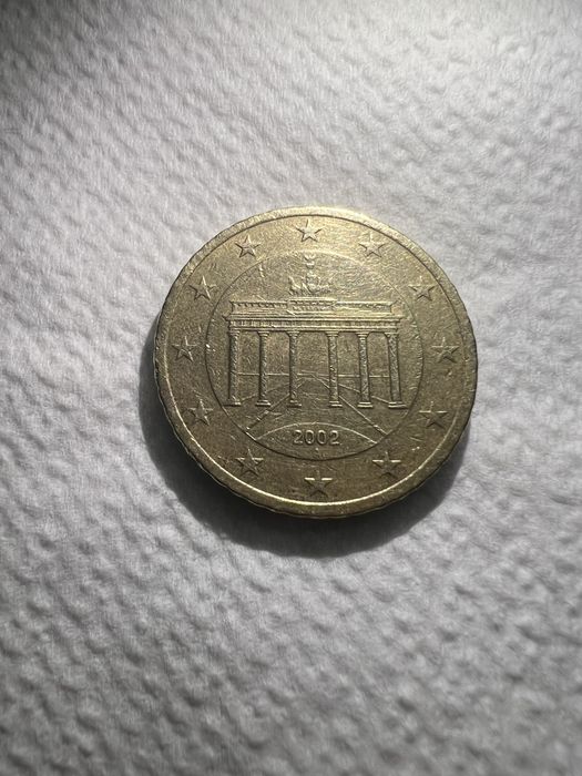 Monedă 50 Euro Cent 2002 Deutschland