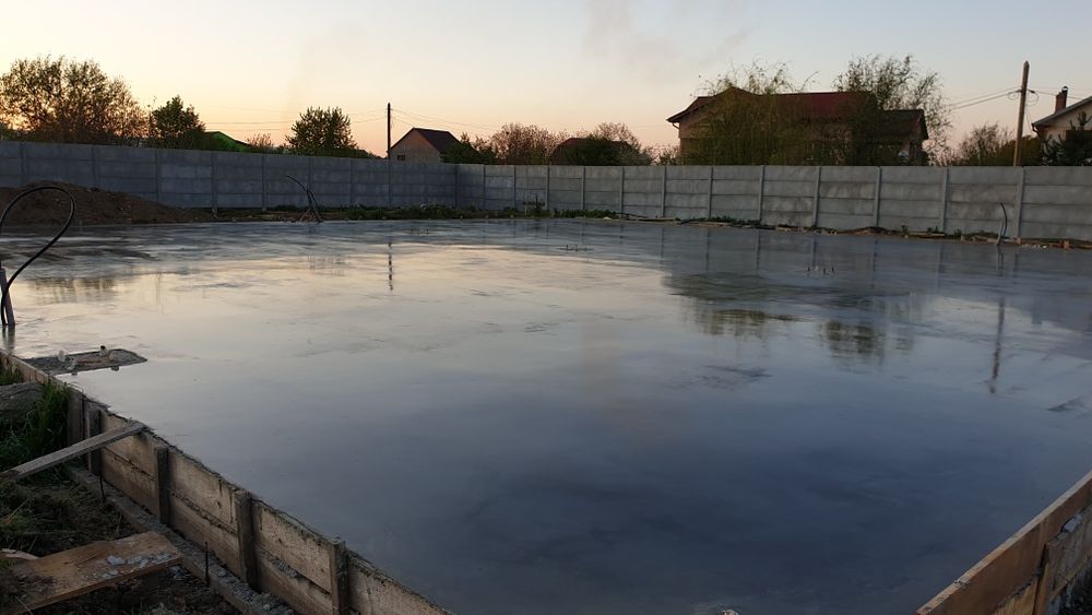 Șapă Industriala, Beton Elicopterizat cu Cuart in curte