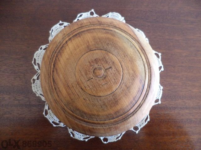 дървена купа диаметър 15/18 см