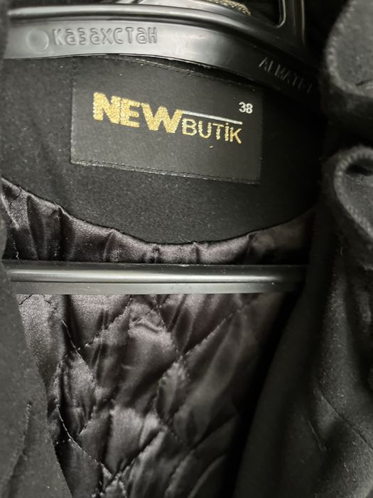 Пальто черное осеннее размер 46