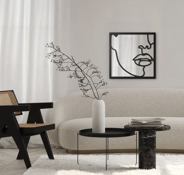Oglindă decorativă de perete / design artistic, 50x50 cm