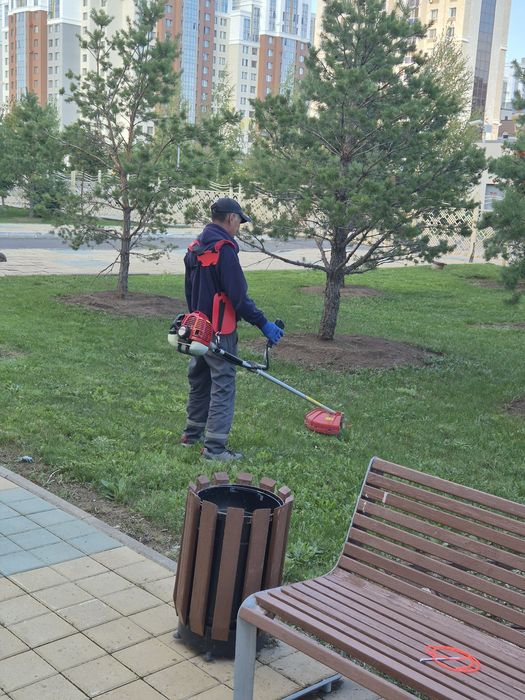 Скос травы,спил и стрижка кустарника.