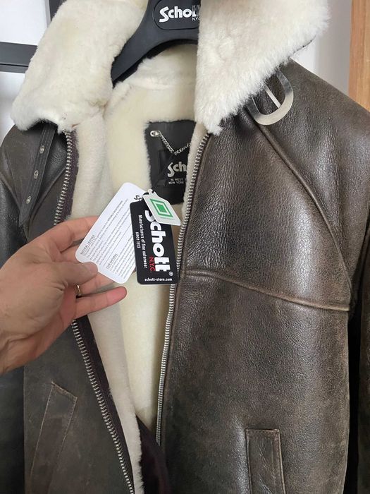 geaca blana SCHOTT LC AIRForce