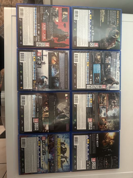 Jocuri PS 4 - pachet 8 bucati stare foarte buna