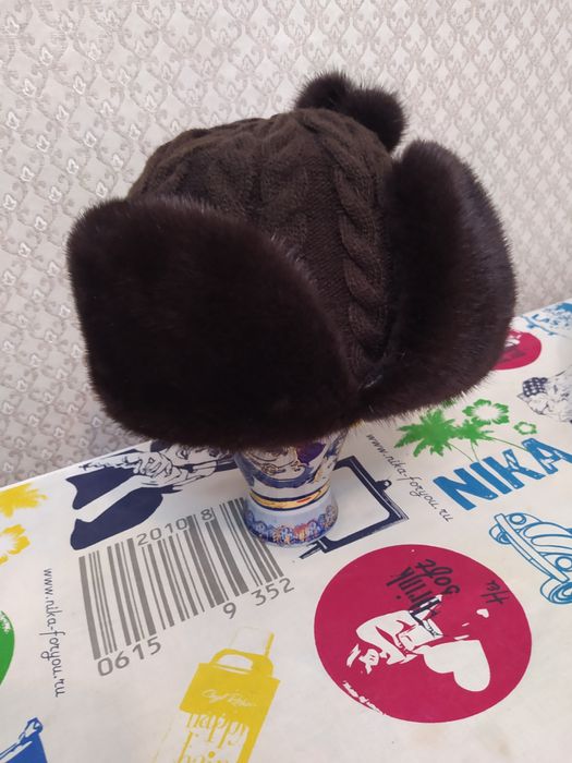 Женская шапка ушанка