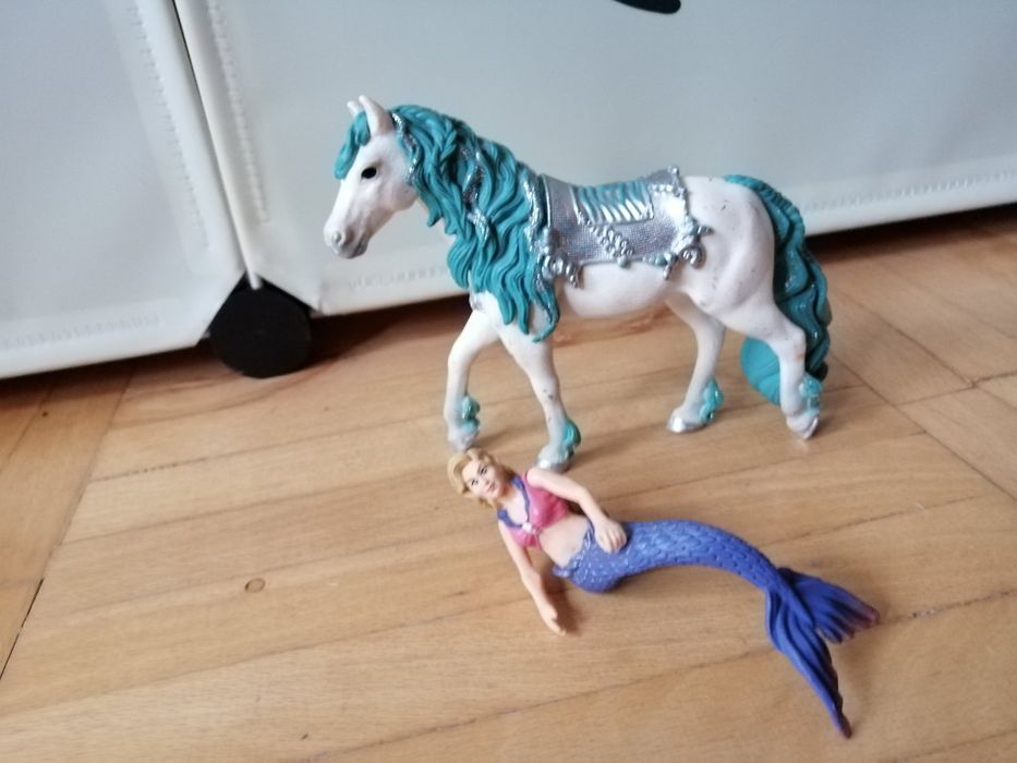 Schleich комплект кон и русалка Габриела