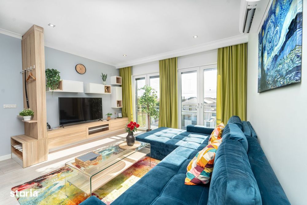 Apartament cu 2 camere, balcon și terasă — fotografia 1