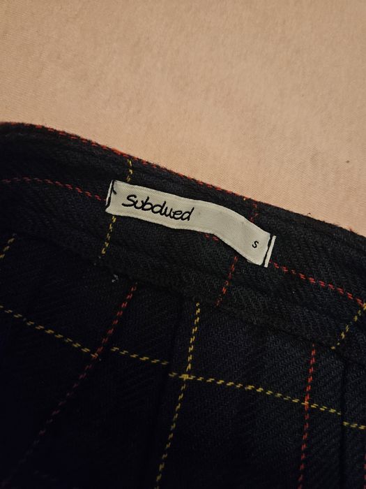 Къса карирана пола Subdued