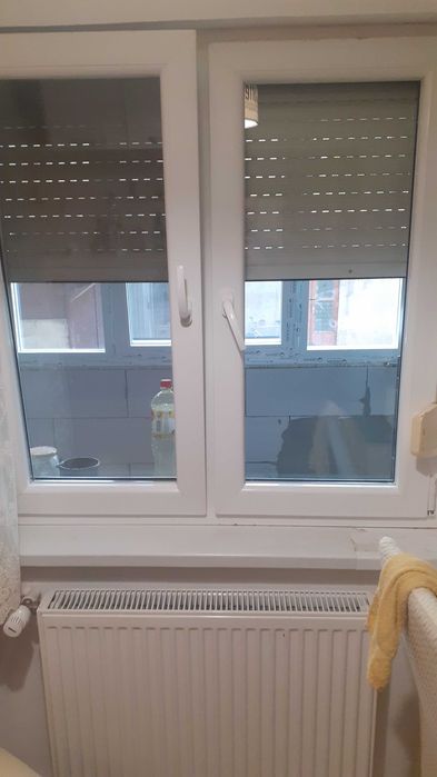 Geam termopan cu ruleta de plastic dimensiuni 115 pe 115