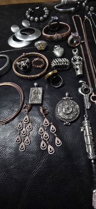 Cercei argint aurit roze