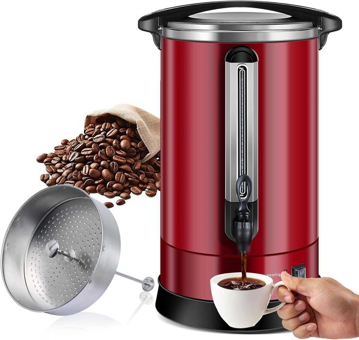 Cafetieră profesională Homtone cu filtru rotund