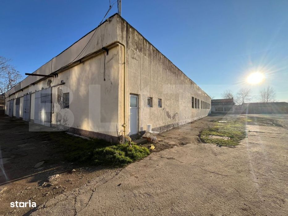 Hala industriala 800 mp, curte si parcare proprie, acces auto – zona