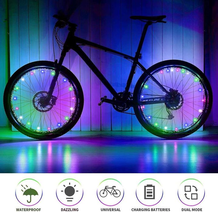 LED Светлини за велосипеди, многоцветни  OEM