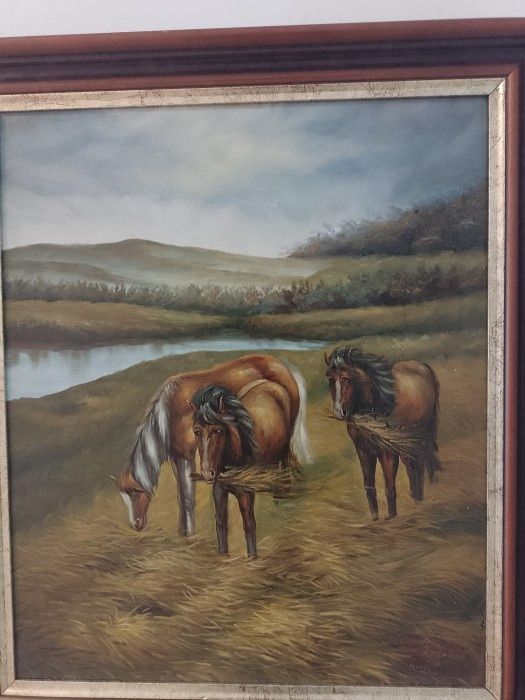 Tablou Ulei pe pânză o lucrare semnată de o foarte