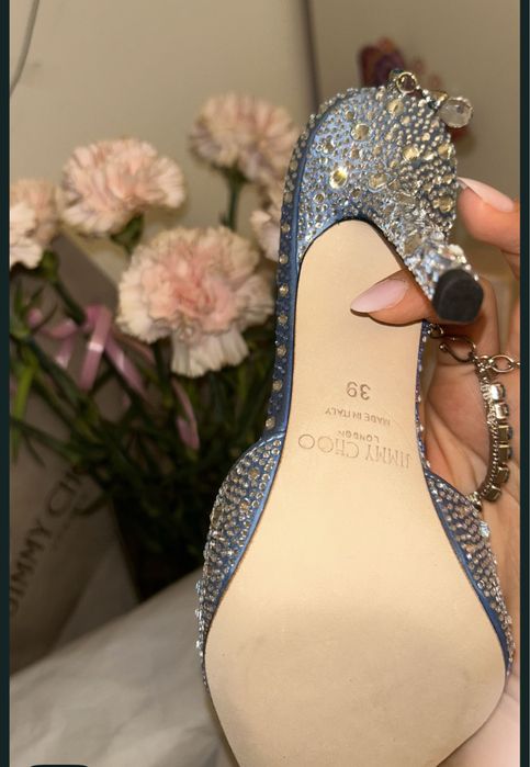 Pantofi Jimmy Choo saeda piele naturala pe stoc si pe comanda