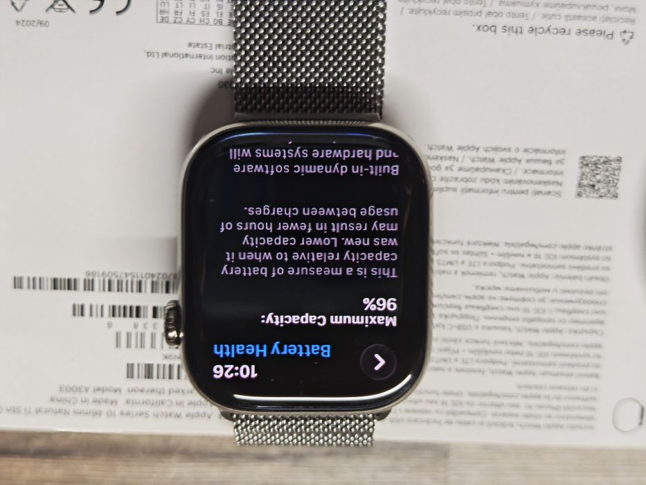 Като нов Apple Watch 10 46mm Titanium Case