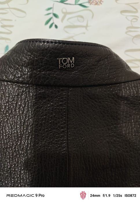 Мъжко кожено яке, размер 48