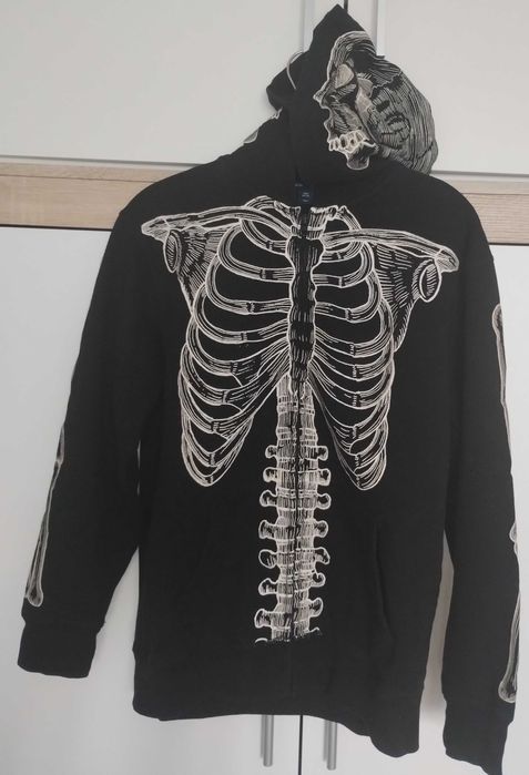 Суитшърт с качулка Marvel - Loki (НОВ) и Флуоресцентен с скелет