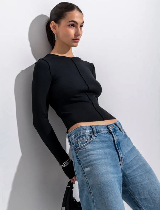 Лонгслив со швами ТВОЁ