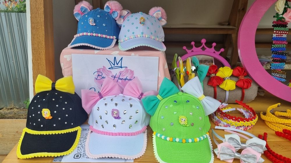 Детски шапки, Ръчно направени