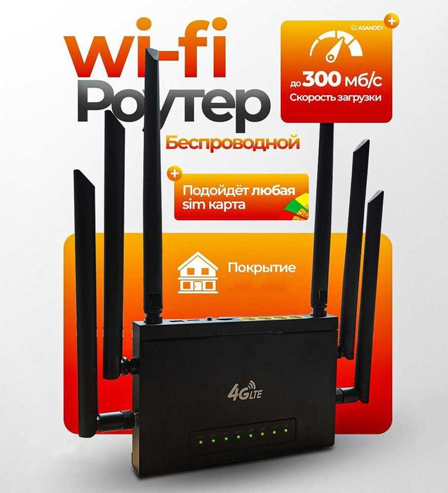 Беспроводной Wi-Fi роутер с сим-картой ED128 / Router sim kartali